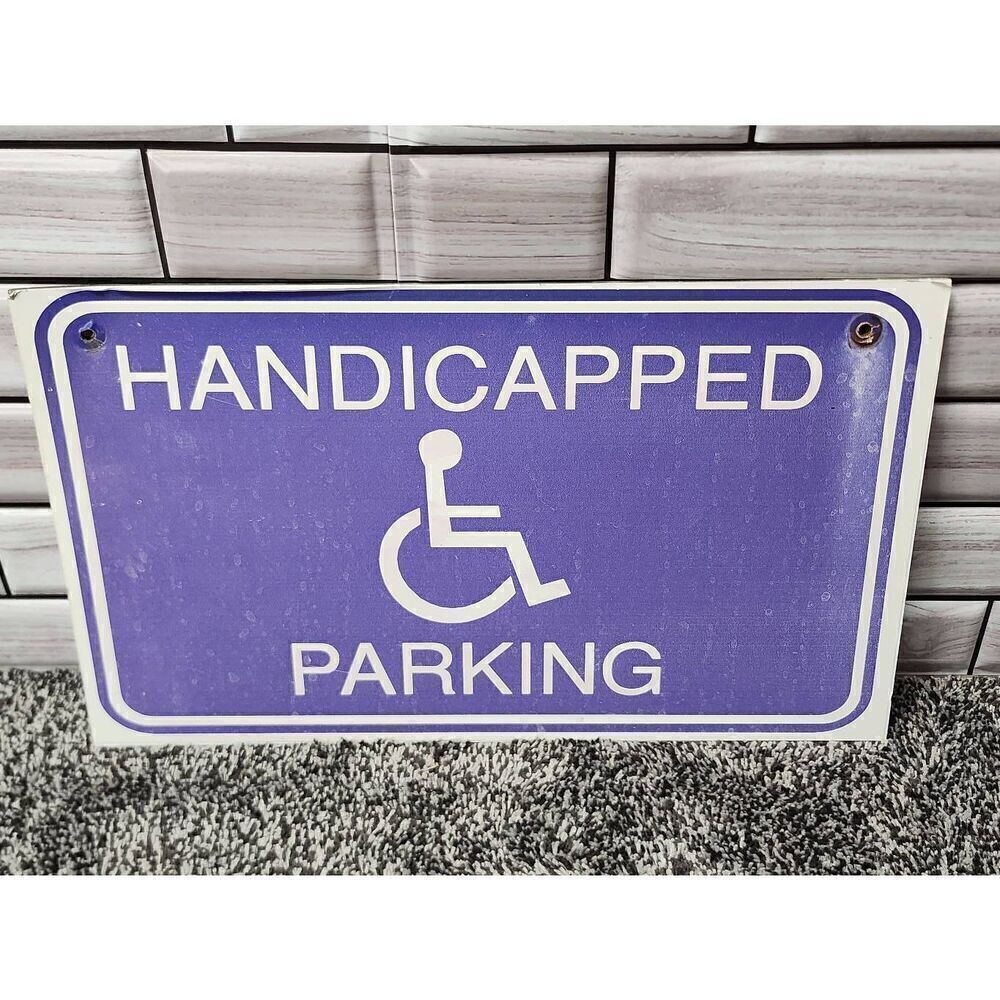 Retired Handicapped Parking sign #A7